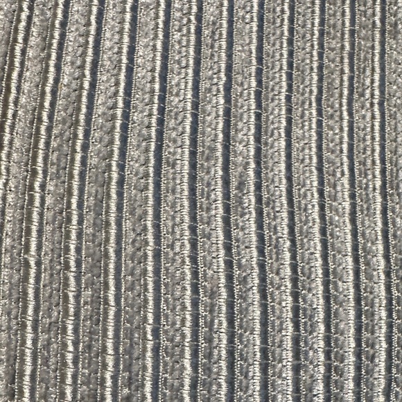 Threshold Jet Gray Ribbed Blackout Curtain - Picture 3 of 4